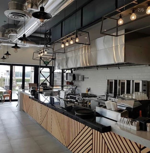 Spaces designed for food service.
